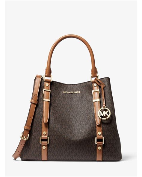 michael kors bedford legacy large logo tote - brown|Michael kors bedford bag + FREE SHIPPING .